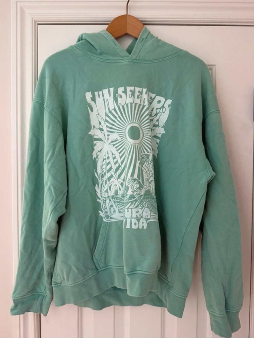 Pura vida mint green hoodie sun seekers